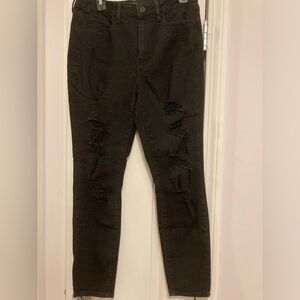 SO Vintage Vibe High Rise Ankle Skinny Black Jeans. Size 13 (juniors)